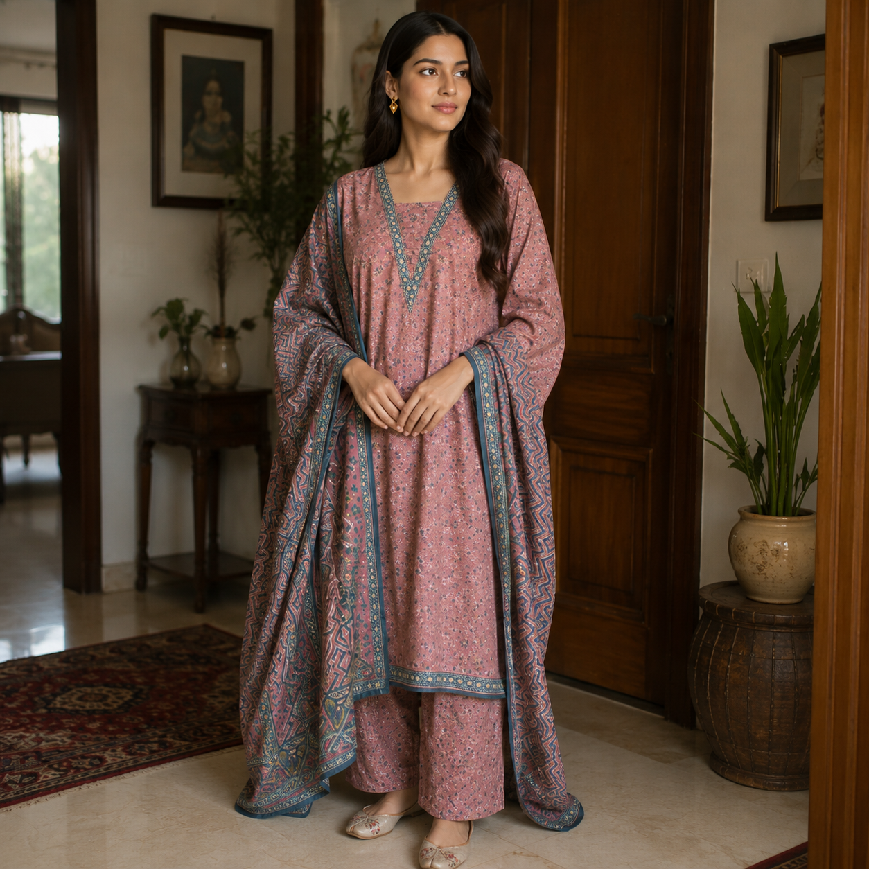 Premium 3 piece Stitch Lawn suit