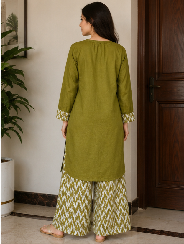 Olive Charm 2-Piece Ready-to-Wear Suit view 2